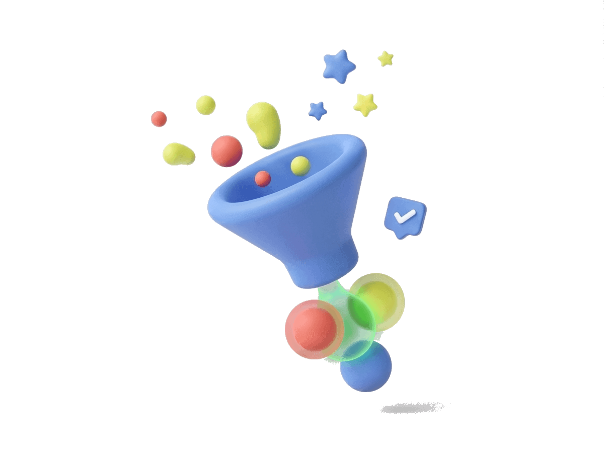 Illustration representing customer growth, reviews, and intelligent follow-up